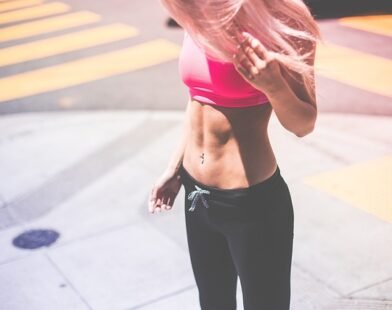 A woman with smart body after tummy tuck