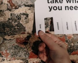 A PERSON HAS WRITTEN WALL NOTES ABOUT PARENTAL SELF AWARENESS